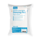 Blue Dot 40cm x 20cm Non-Sterile Absorbent Dressing Pads (Pack 12)