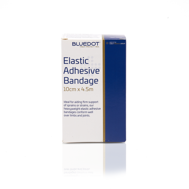 Blue Dot Boxed Elastic Adhesive Bandage - 10cm x 4.5m