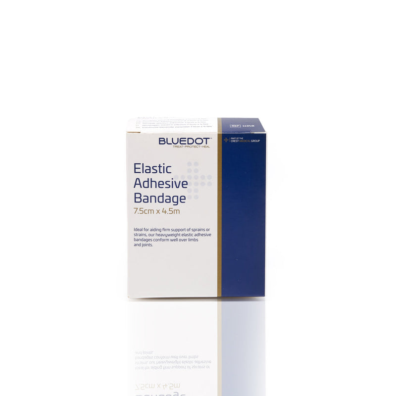 Blue Dot Boxed Elastic Adhesive Bandage - 7.5cm x 4.5m