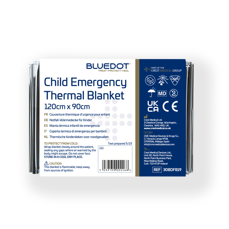 Blue Dot Child Emergency Thermal Blanket