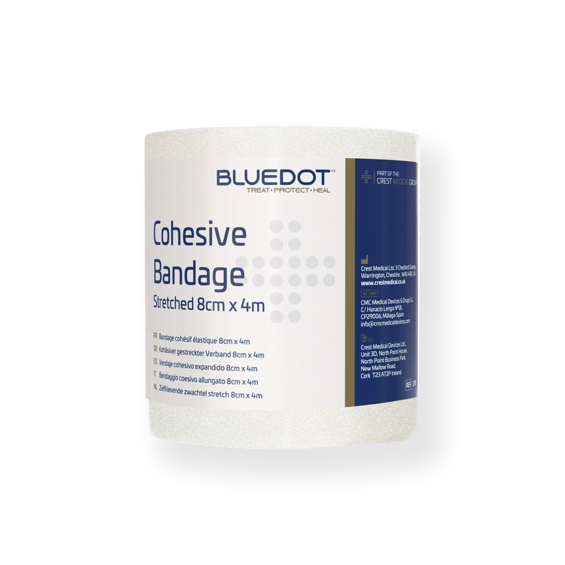 Blue Dot Cohesive Bandage - 8cm x 4m