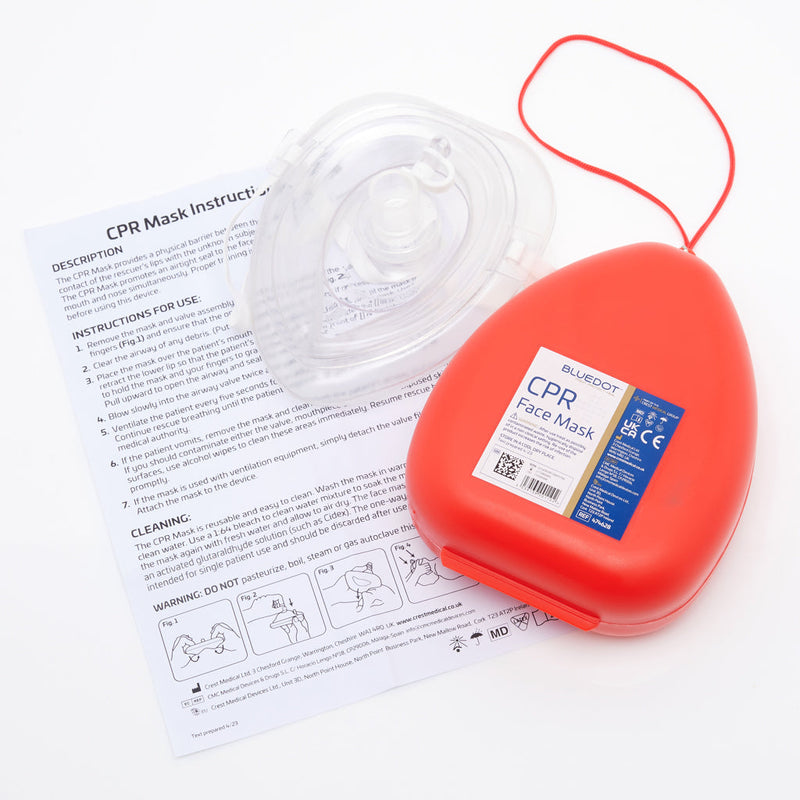 Blue Dot CPR Pocket Face Mask in Case