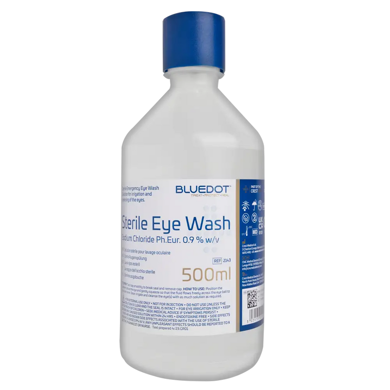 Blue Dot Eye Wash Bottles and Pods First Aid Kit in PGB Box
