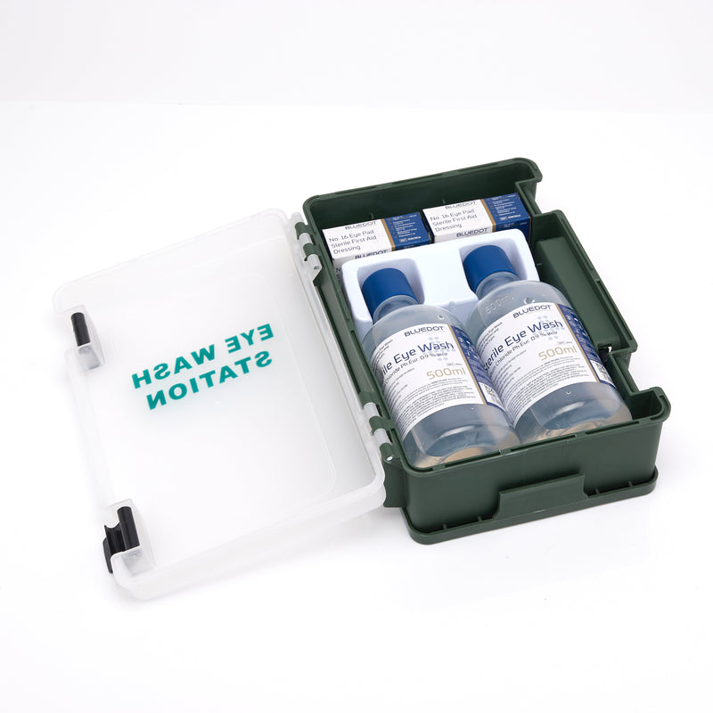 Blue Dot Eye Wash First Aid Kit in Standard Box