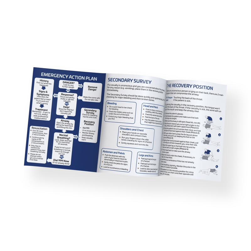Blue Dot First Aid Guidance Leaflet