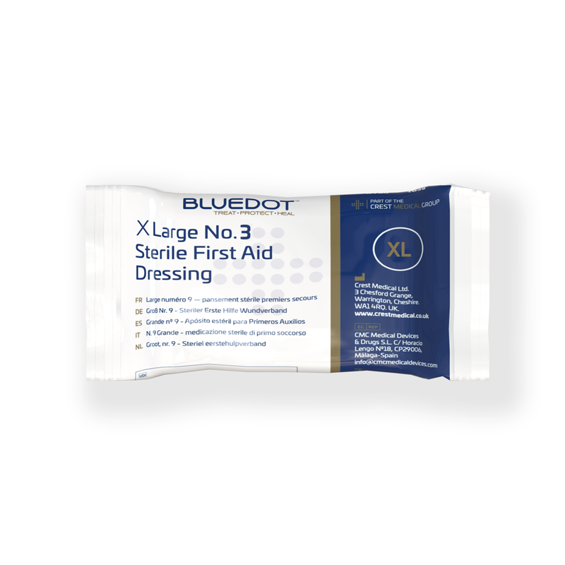 Blue Dot Flow Wrapped Dressing - Extra-Large No3