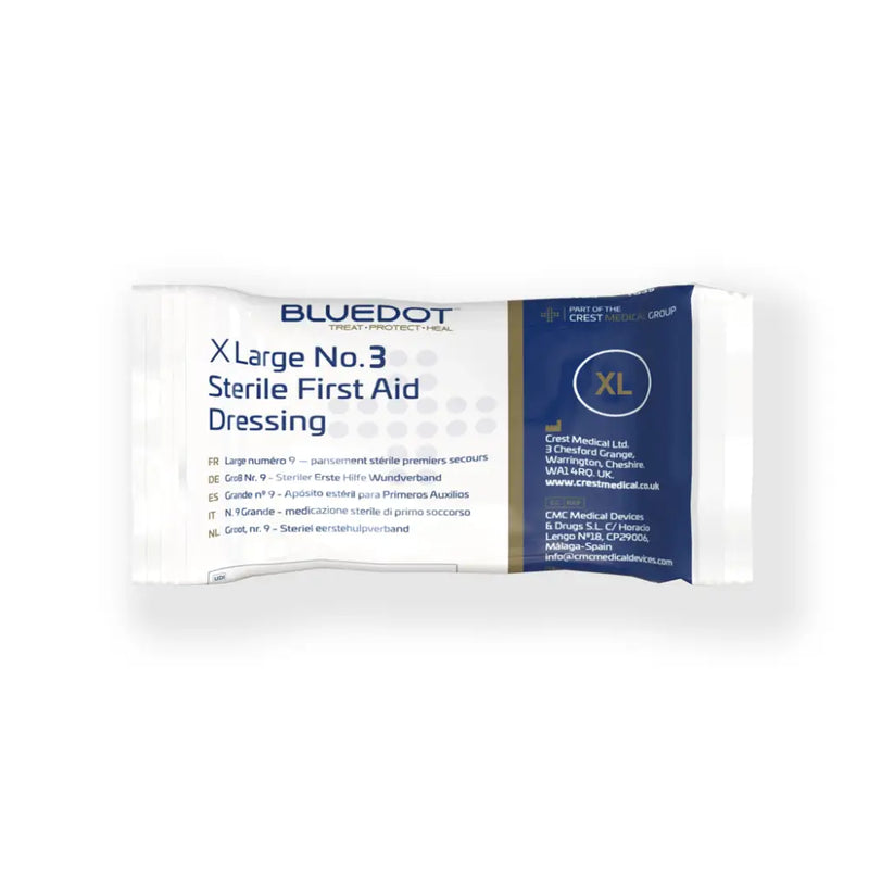 Blue Dot Flow Wrapped Dressing - Extra-Large No3