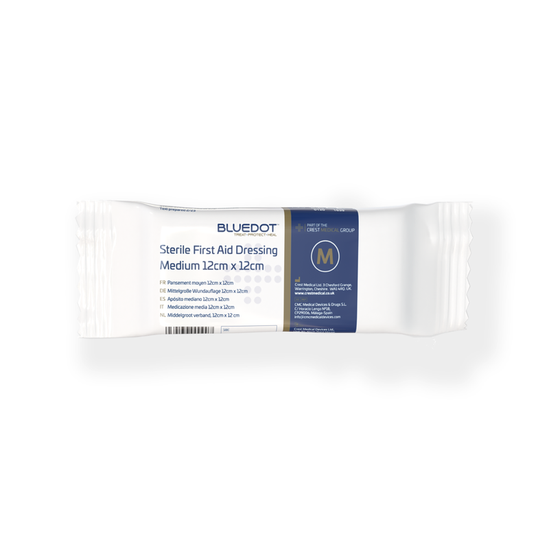 Blue Dot Flow Wrapped Dressing - Medium