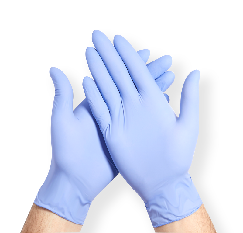 Blue Dot Nitrile Powder-Free Non-Sterile Gloves (Pair)