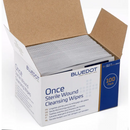 Box of sterile wound cleansing wipes.