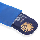 Blue reusable hot/cold pack in a blue sleeve.