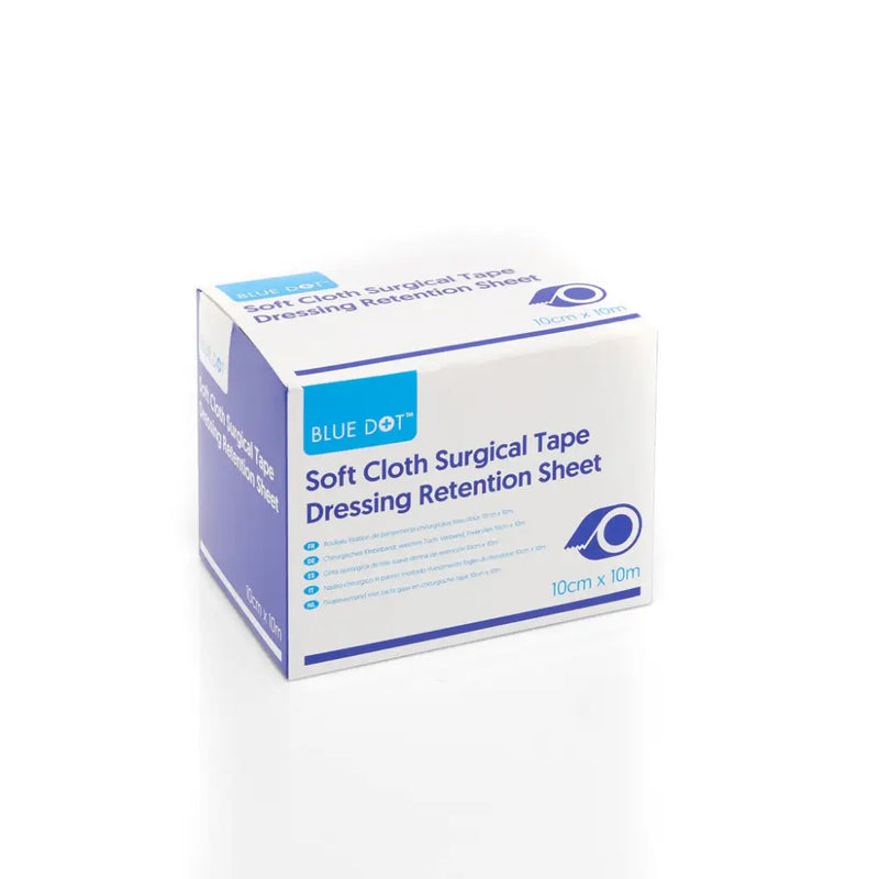 Blue Dot Soft Cloth Tape - 10cm x 10m