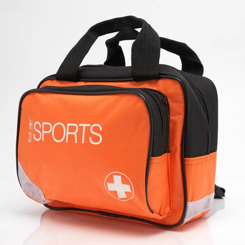 Blue Dot Sports First Aid Kit in Orange Bag