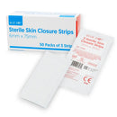 Blue Dot Sterile Skin Closure Strips 75mm x 6mm (Box 50 x 3)