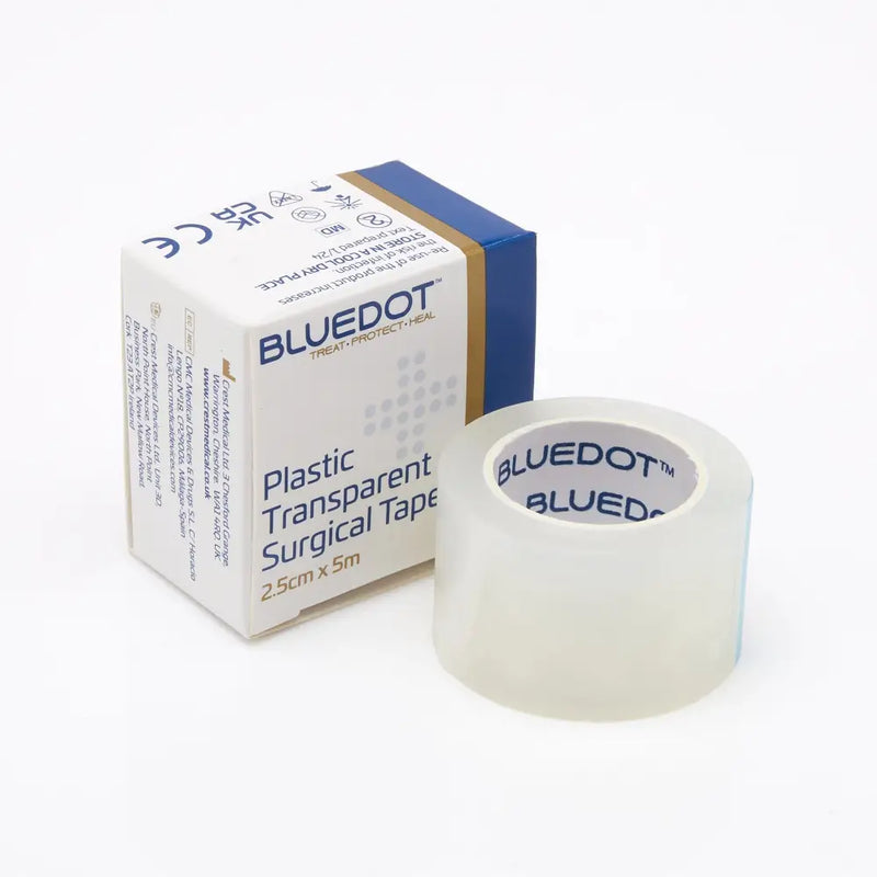 Blue Dot Transparent Tape 2.5cm x 5m