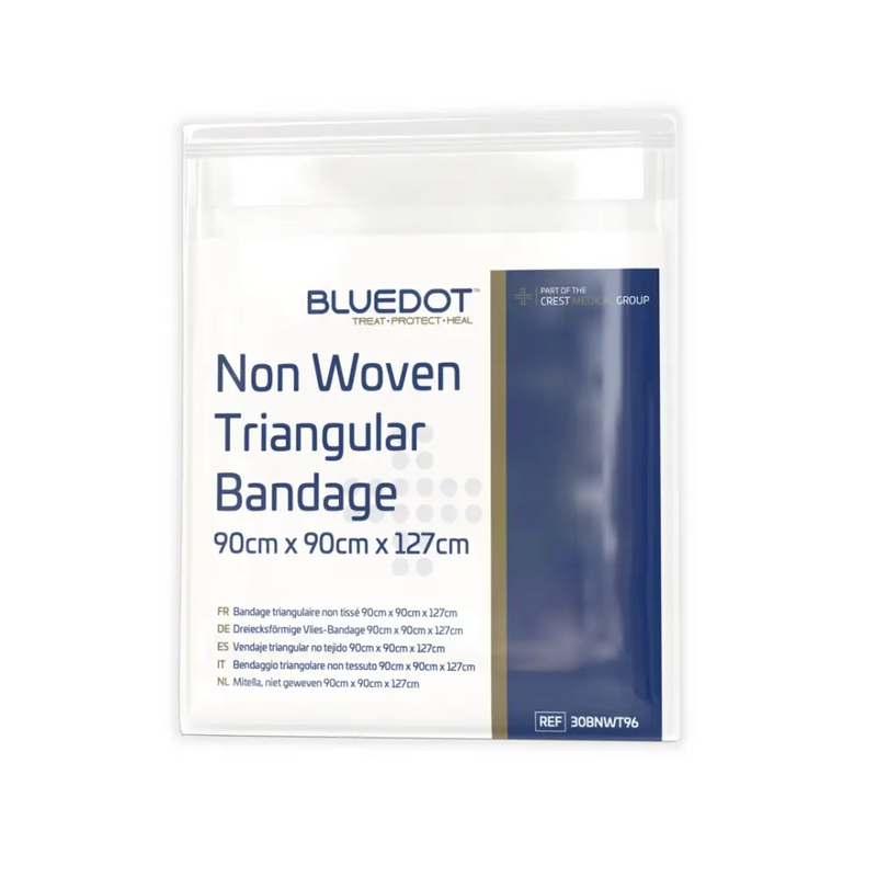 Blue Dot Triangular Bandage - Non-Woven