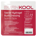 Sterile hydrogel burn dressing.