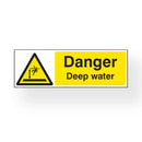 Danger Deep Water 60cm x 20cm