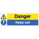 Danger Keep Out 60cm x 20cm