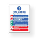 EEC Fire Action 20cm x 15cm