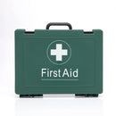 Empty Extra-Large Green First Aid Box with Molded Handle