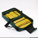 Empty Green Bag with Pouches