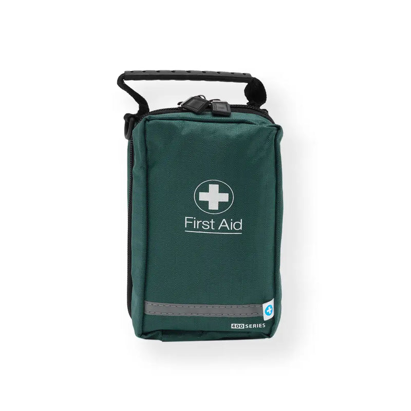 Empty Large Green Top Handle First Aid Bag