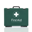 Empty Medium Green First Aid Box with Molded Handle