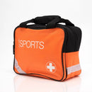 Empty Orange Sports First Aid Bag