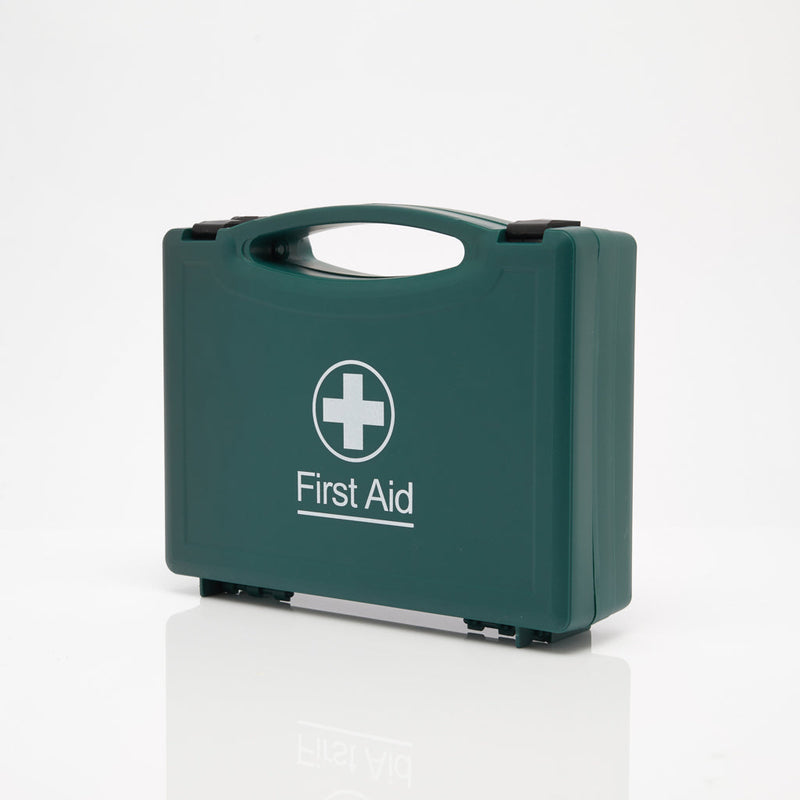 Empty Small Green First Aid Box with Moulded Handle