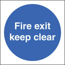 Fire Exit Keep Clear Labels