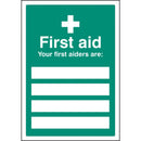First Aiders Are Adapt-a-Sign 21.5cm x 31cm
