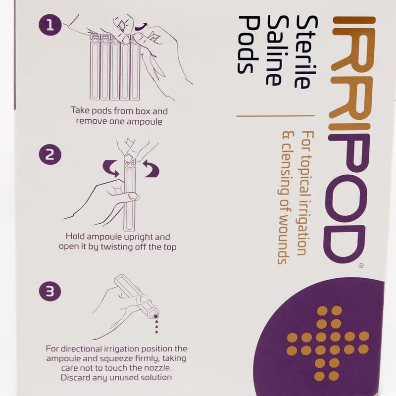 Irripod 20ml Sodium Chloride Irrigation Pods 0.9% (Box 25)