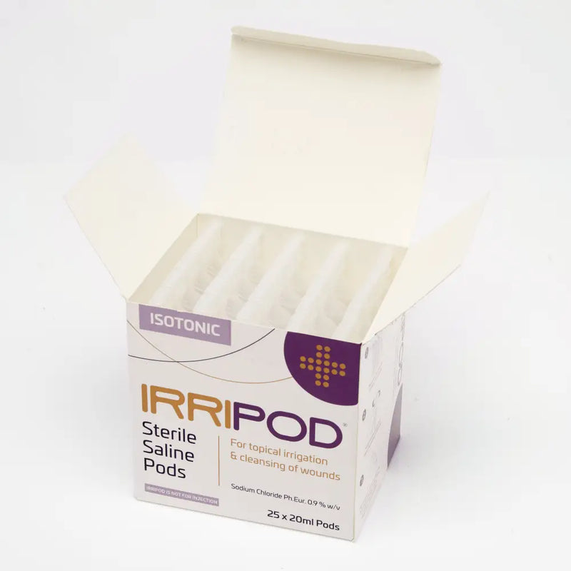 Irripod 20ml Sodium Chloride Irrigation Pods 0.9% (Box 25)