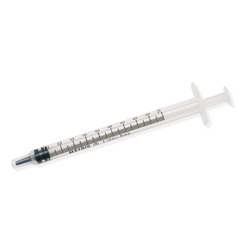 Lifelong Sterile 3PC Luer Slip Syringe 1ml 0.01 ml graduation Natural Plunger Low Dead Volume Concentric (Box 100)