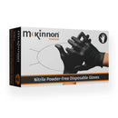 Mckinnon Medical Black Nitrile Powder-Free Non-Sterile Examination Gloves (Box 100) - Small