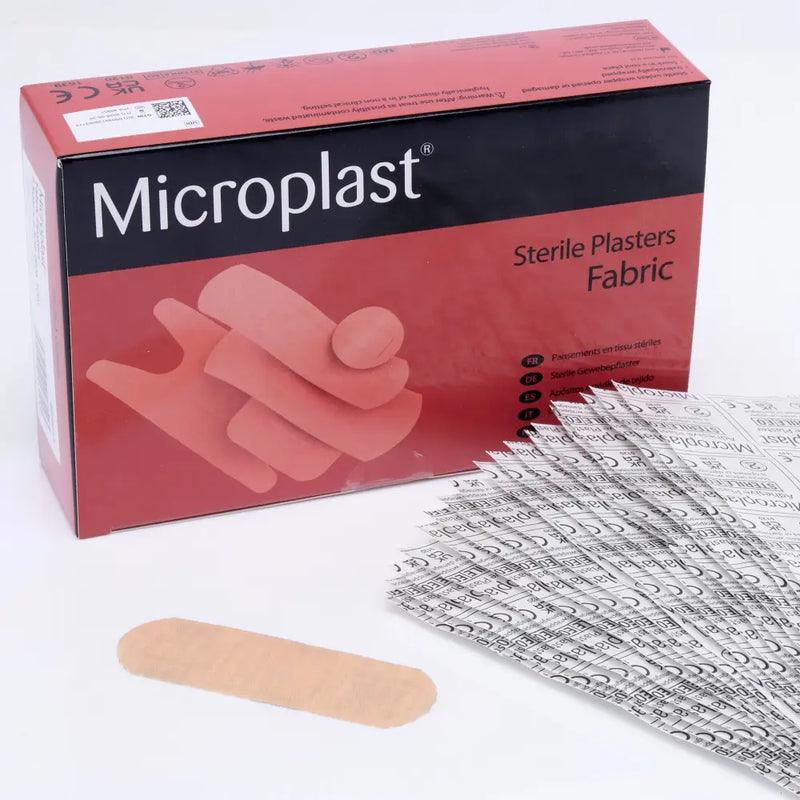 Microplast 7.5cm x 2.5cm Fabric Plasters (Box 100)