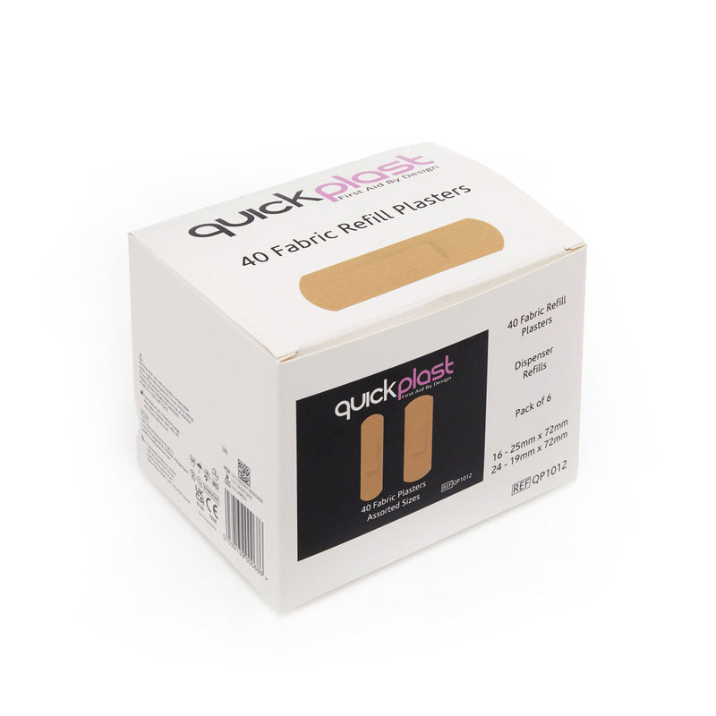 Quick Plast Plaster Refill (Box 6 x 40) - Fabric