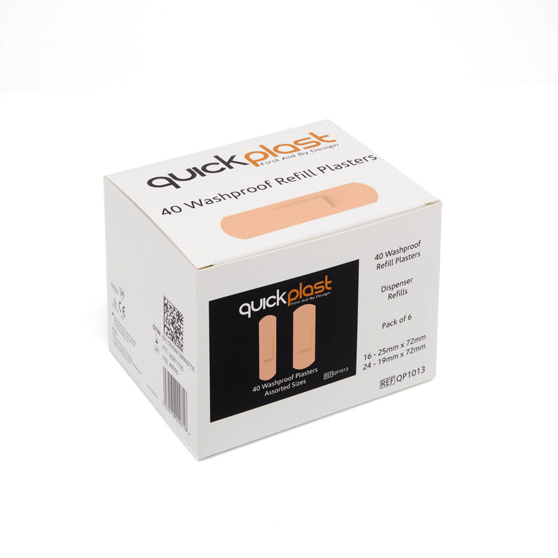 Quick Plast Plaster Refill (Box 6 x 40) - Washproof