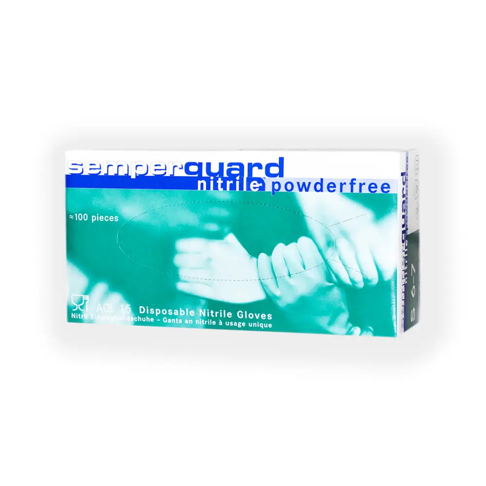 Semperguard Xpert Blue Nitrile Exam Gloves Box 100