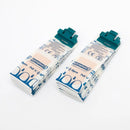 Two stacks of individually wrapped bandages.