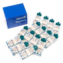 Box of Astropast plasters with individually wrapped bandages.