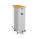 Waste Bin With Yellow Lid