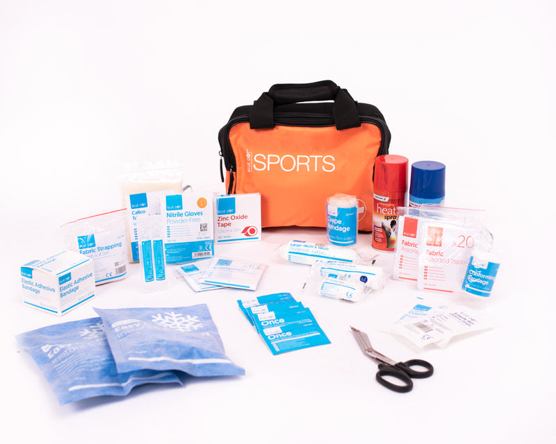 Blue Dot Sports Kit in Medium Orange Bag, Premium Standard