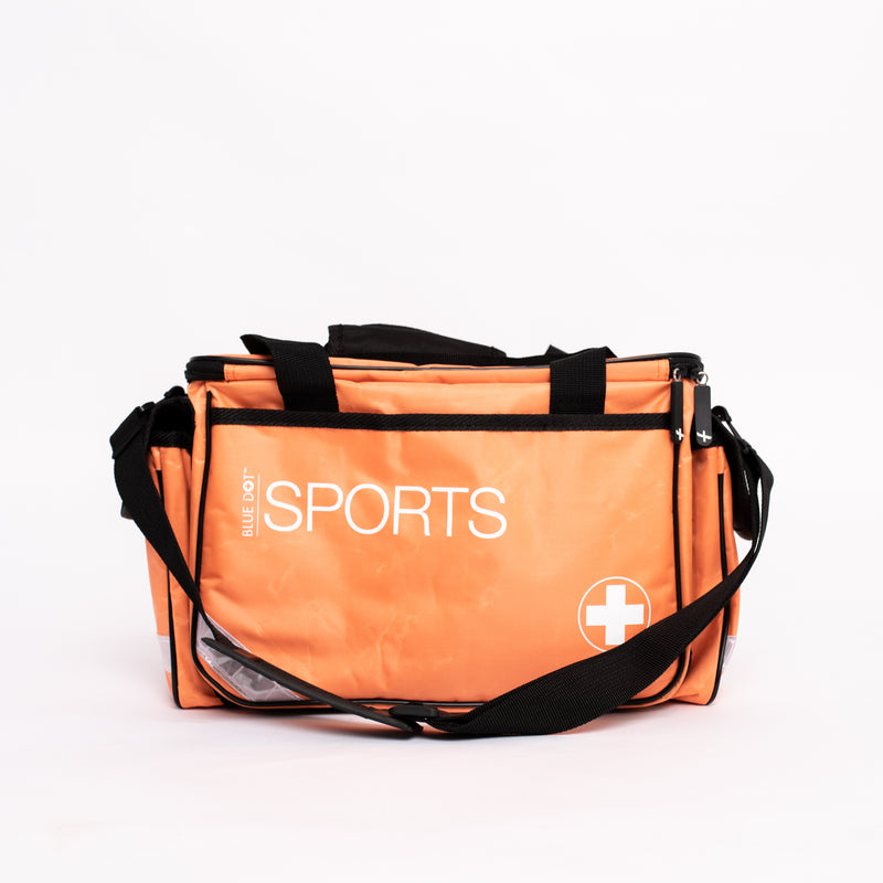 Blue Dot Premium Advanced Sports First Aid Kit in Large Orange Bag