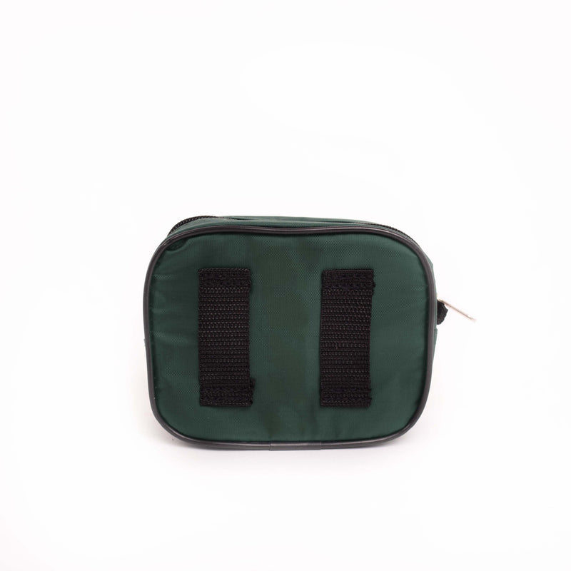 One Person Travel Kit In Green Zipped Bag