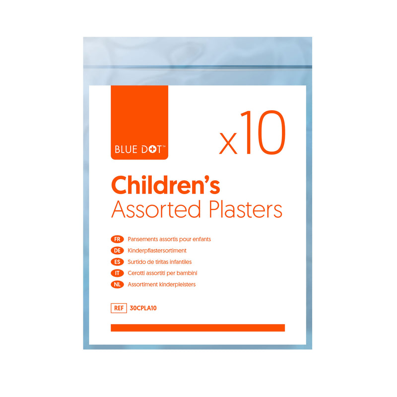 Blue Dot Assorted Children's Plasters (Pack 10)