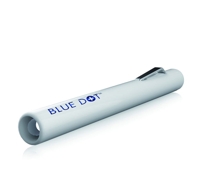 Blue Dot Disposable White Pen Torch