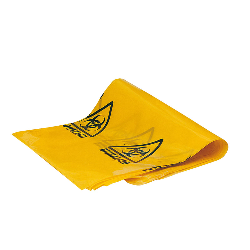 Large Self-Seal Clinical Waste Bags (355mm x 420mm) Pack of 100. Our tough, durable, highly visible waste bags are designed for the safe disposal of medicinal and clinical waste. The sticky tabs enable the bags to be easily sealed after use. 