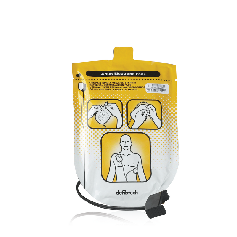 This package contains one pair of adult defibrillation pads for use with the Lifeline AED. These pads are for adult use only (8 years or older). Pads should be stored connected to the AED. Extra pads can be stored in the available carrying case.  